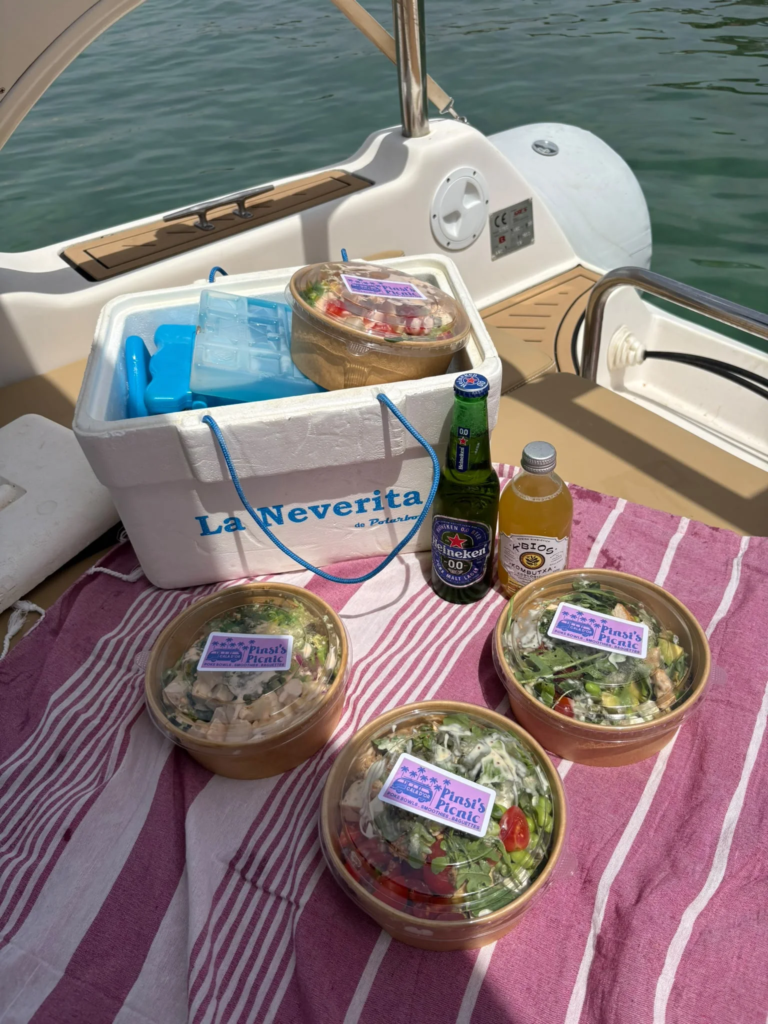 Pinsi's Picnic takeaway prepared for a beach and boat day Pinsi's Picnic takeaway prepared for a beach and boat day