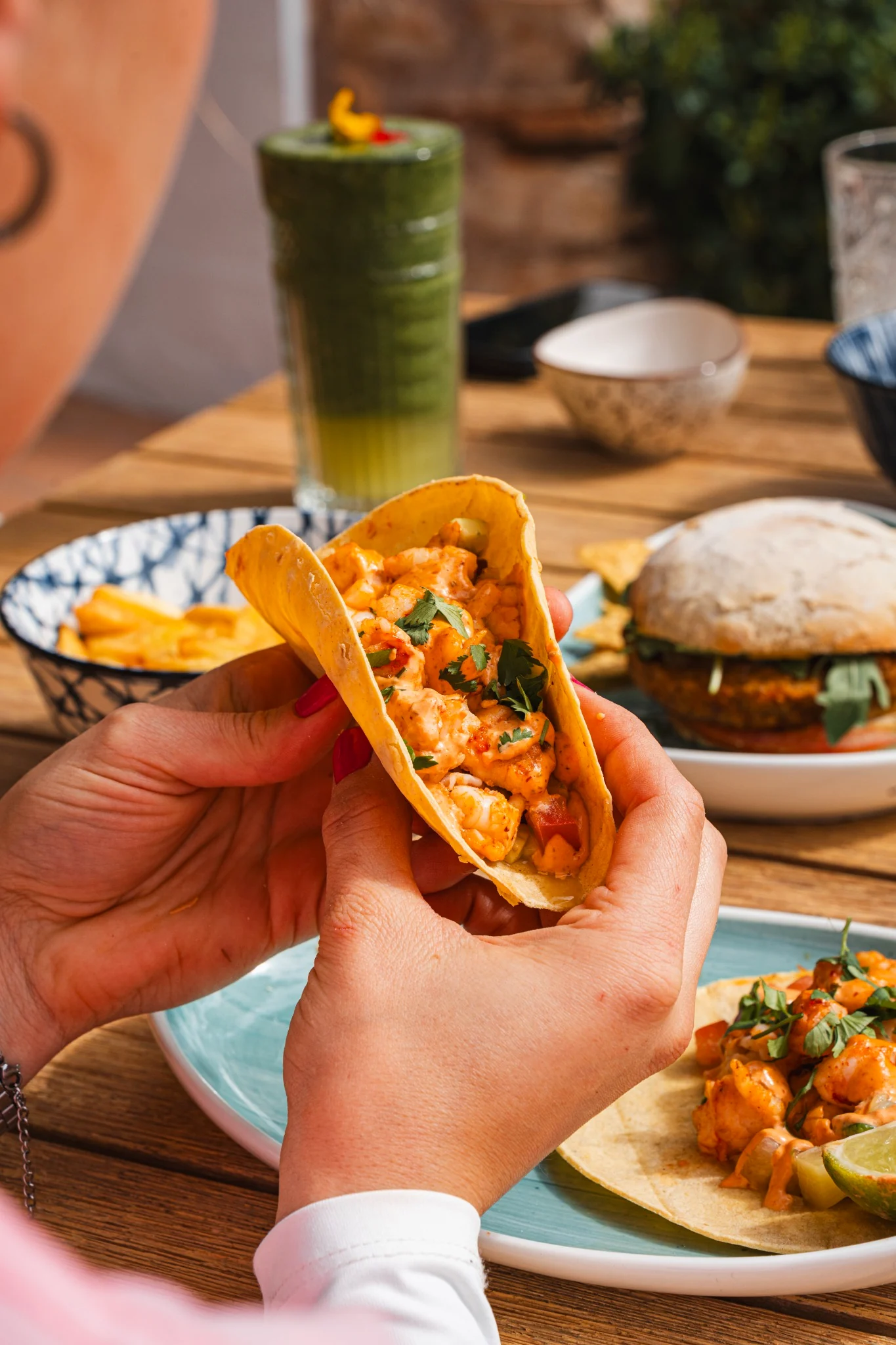 Fresh tacos at Pinsi's Picnic Cala d'Or Fresh tacos at Pinsi's Picnic Cala d'Or